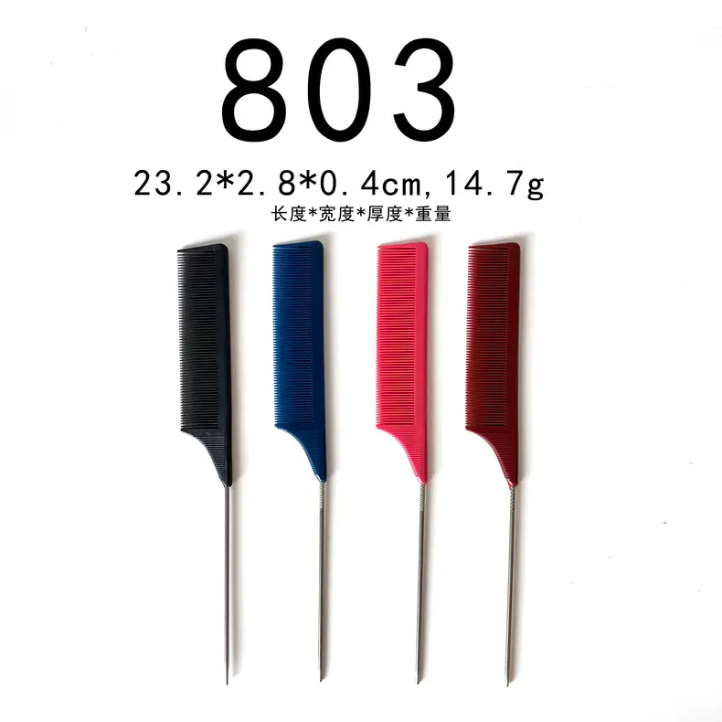 Stainless Steel Hair Comb 211cm Red — feature 14