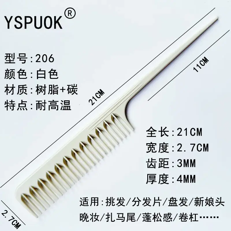 Stainless Steel Hair Comb 211cm Red - Image 31