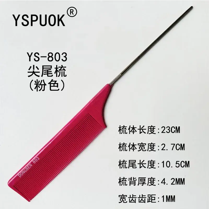 Stainless Steel Hair Comb 211cm Red - Image 36