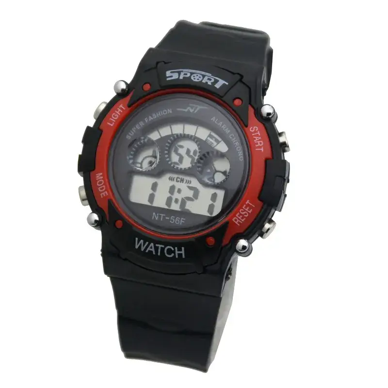 Kids Sports Digital Watch Green LED Display - Image 2