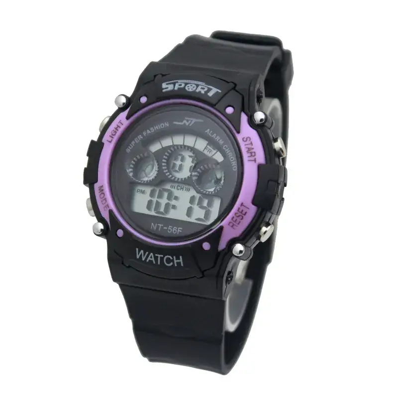 Kids Sports Digital Watch Green LED Display - Image 3