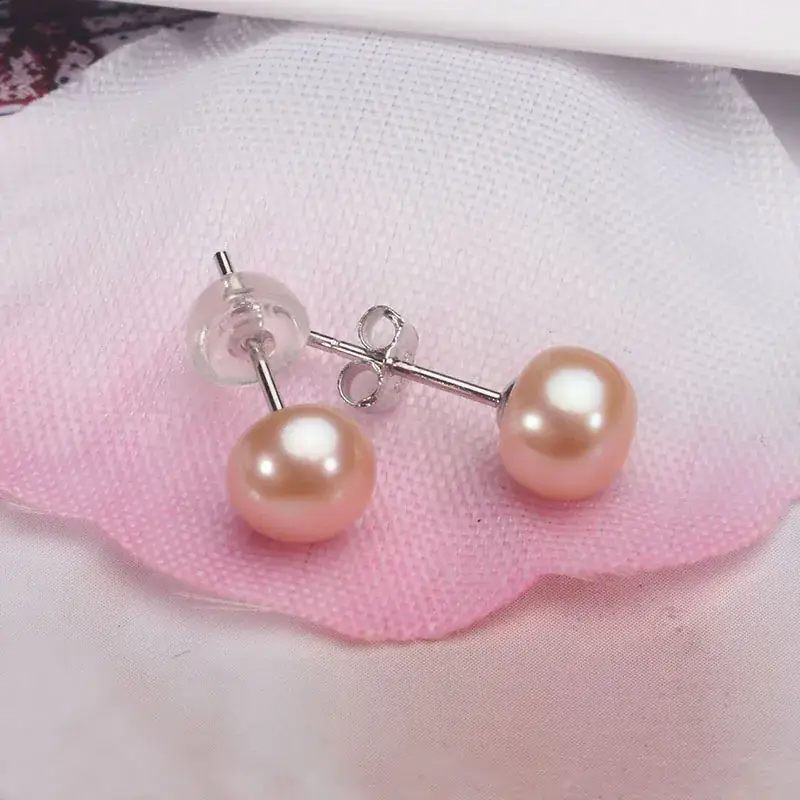 S925 Pearl Earrings Sweet Temperament Fashion Earrings
