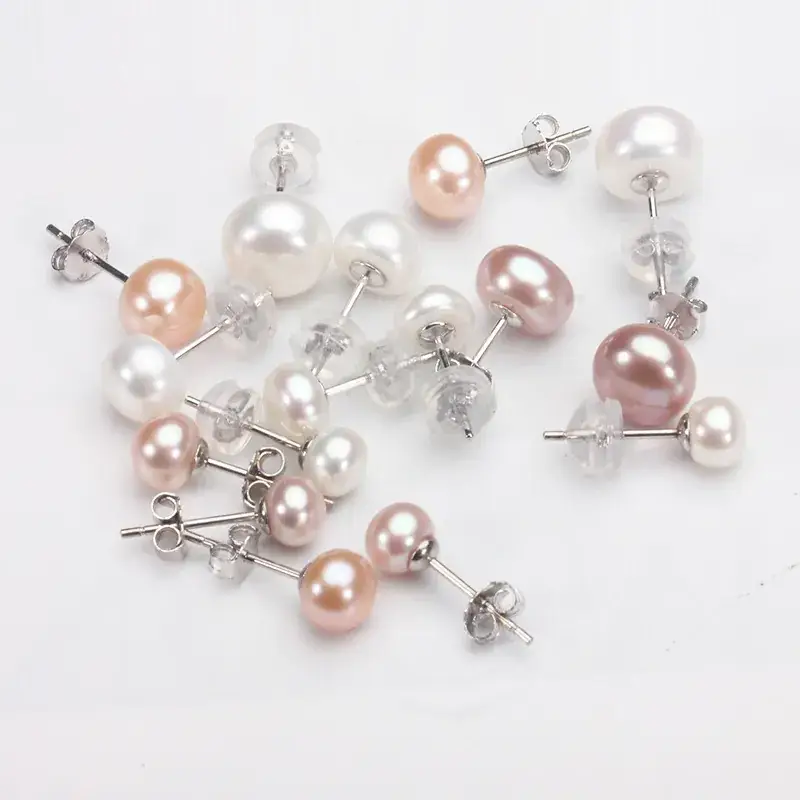 S925 Pearl Earrings Sweet Temperament Fashion Earrings