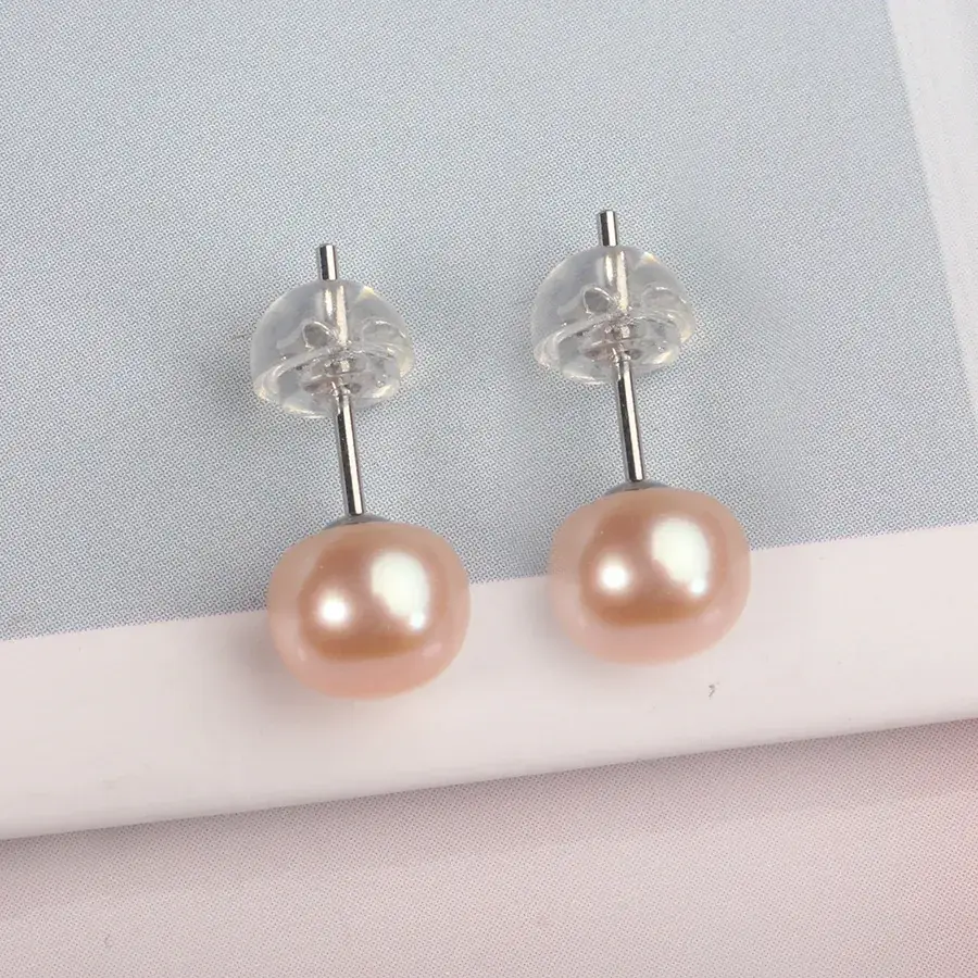 S925 Pearl Earrings Sweet Temperament Fashion Earrings