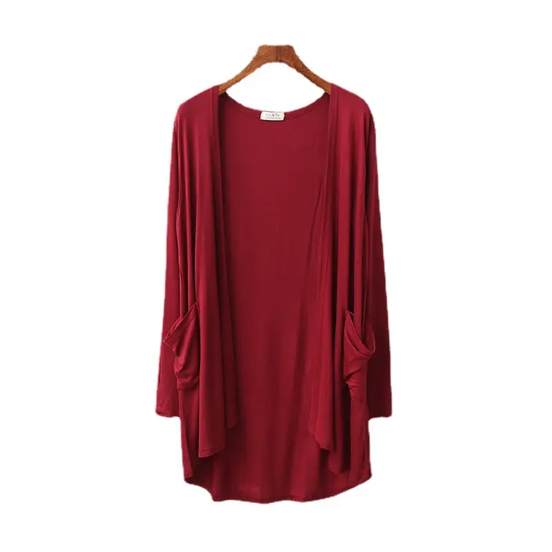 Blue Long Sleeve Cardigan for Women Summer Wear - Image 16