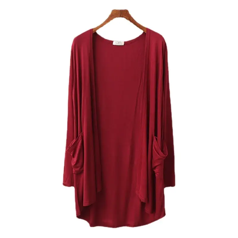 Blue Long Sleeve Cardigan for Women Summer Wear