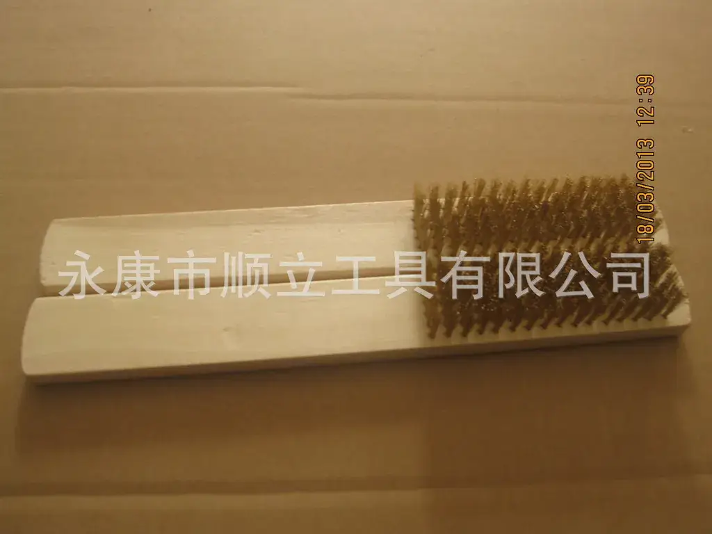 Copper Plated Text Play Wire Brush for Cleaning