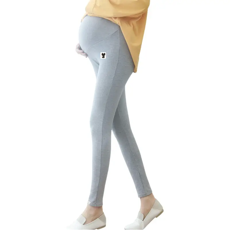 Pregnant Women's Grey Leggings Spring Autumn Wear
