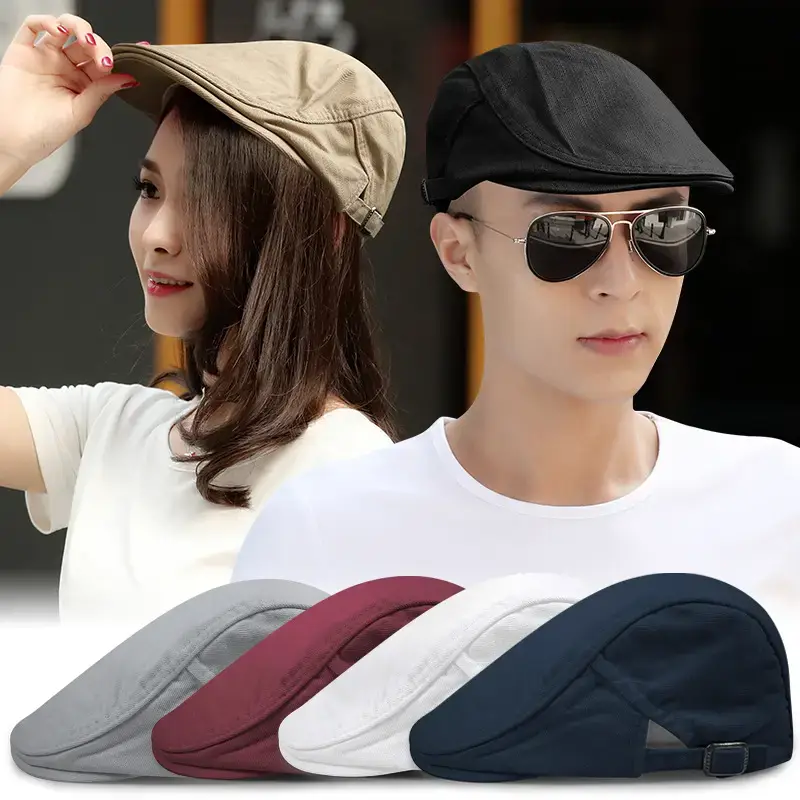 Men's Cotton Cap Maroon Spring Autumn Four Seasons
