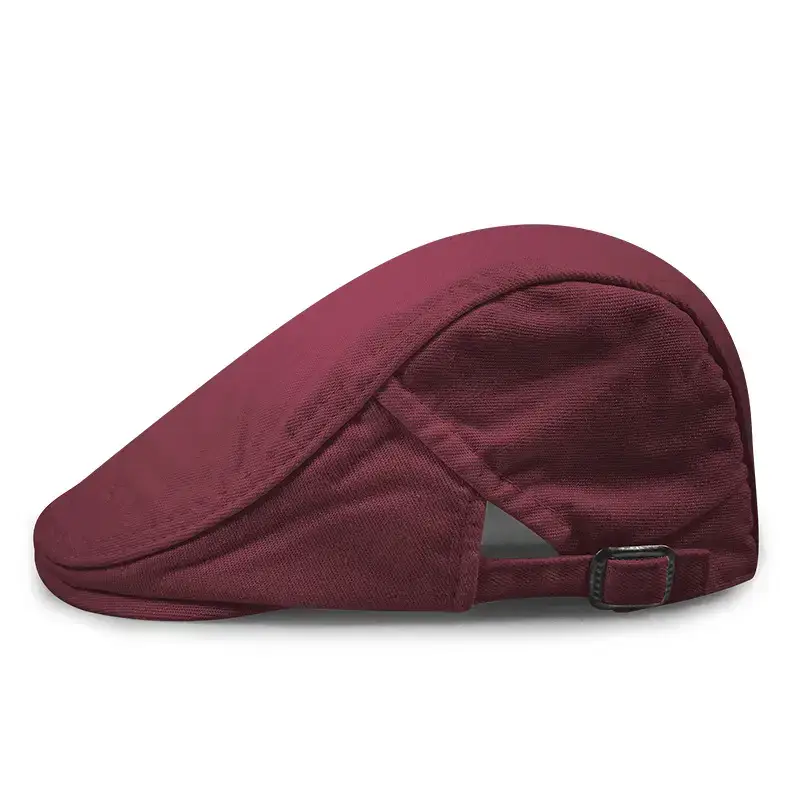 Men's Cotton Cap Maroon Spring Autumn Four Seasons