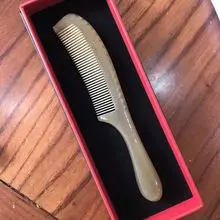 Natural Horn Hair Comb Wide Tooth Fine Handle — feature 19