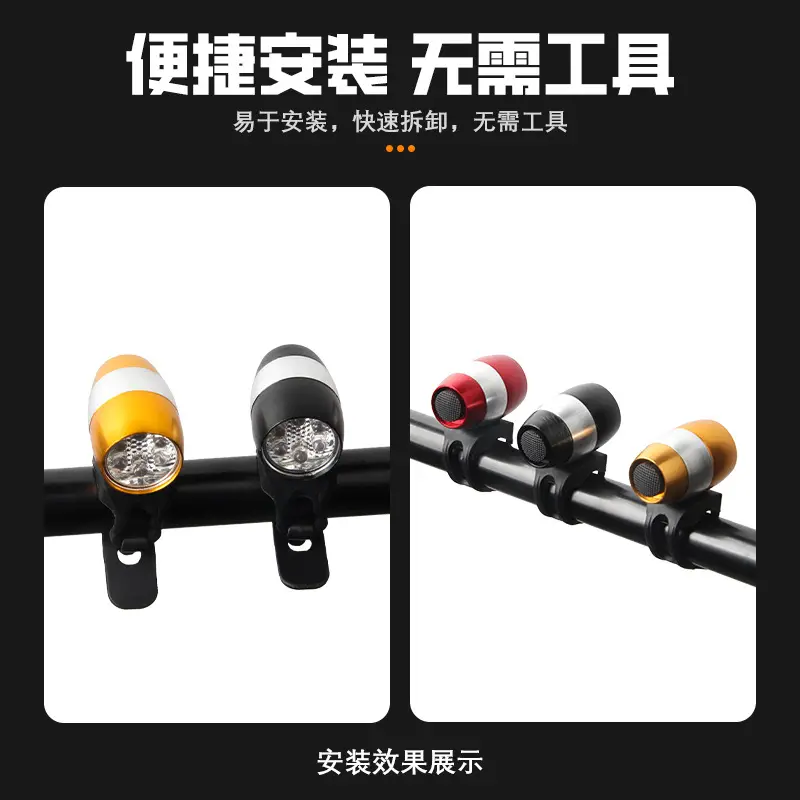 Mini Bicycle Night Light Flashlight for Mountain Bikes