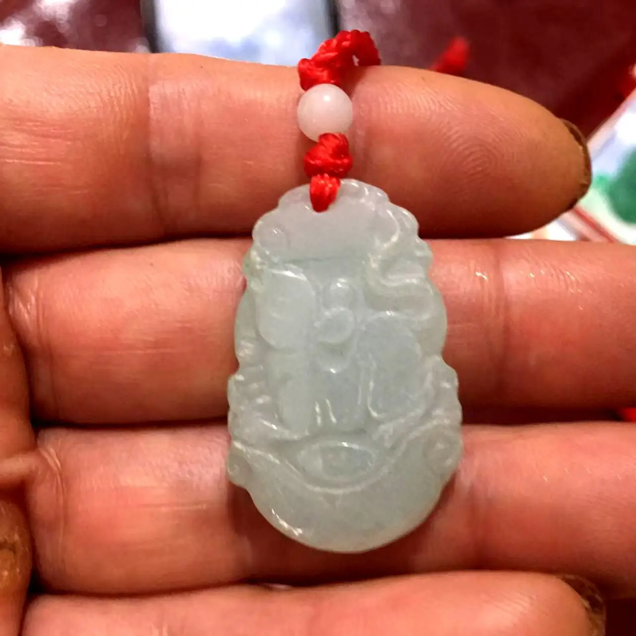 Jade Zodiac Necklaces B-Grade Oil Green Unisex