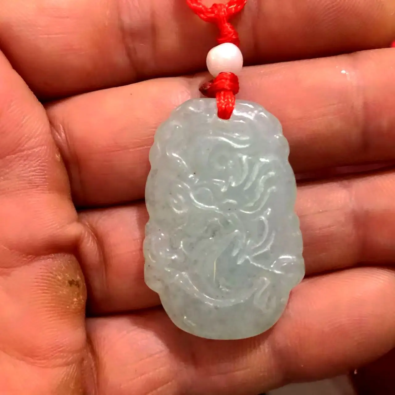Jade Zodiac Necklaces B-Grade Oil Green Unisex