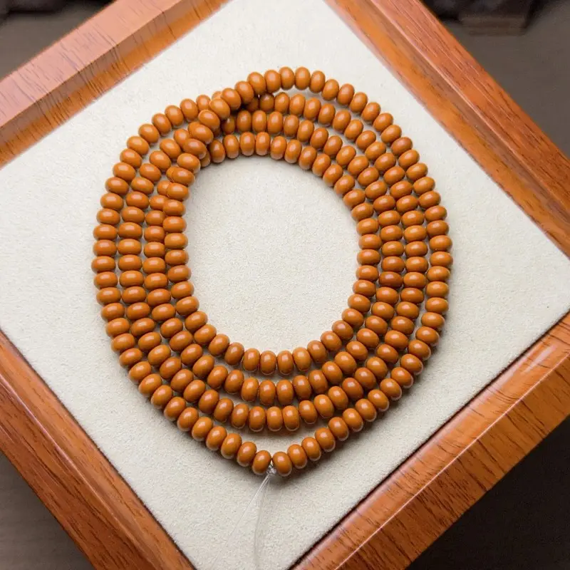 Natural Olive Core Loose Beads Abacus Beads Bamboo Vase DIY Toy - Image 4