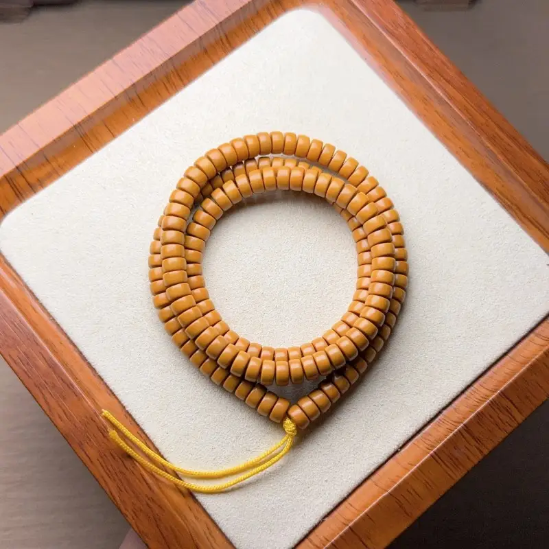 Natural Olive Core Loose Beads Abacus Beads Bamboo Vase DIY Toy - Image 13
