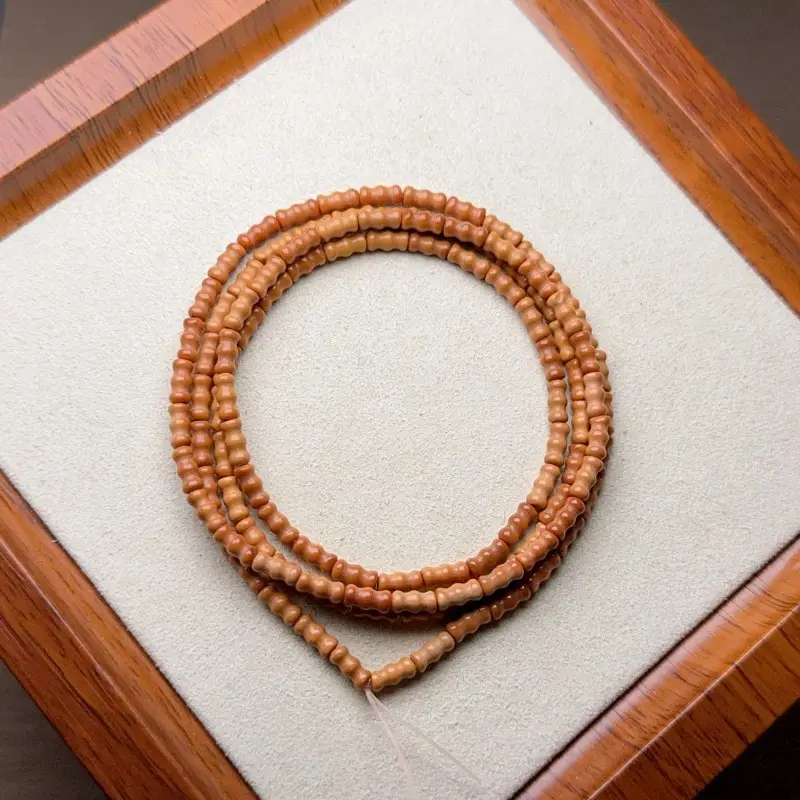 Natural Olive Core Loose Beads Abacus Beads Bamboo Vase DIY Toy — feature 12