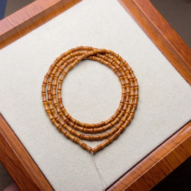 Natural Olive Core Loose Beads Abacus Beads Bamboo Vase DIY Toy - Image 8