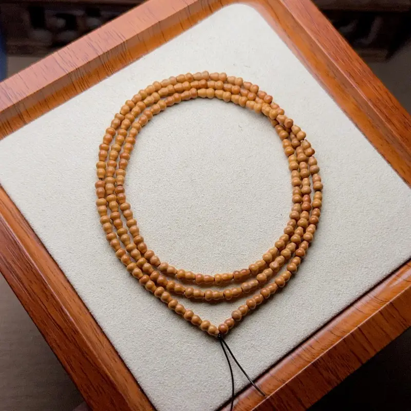 Natural Olive Core Loose Beads Abacus Beads Bamboo Vase DIY Toy - Image 9