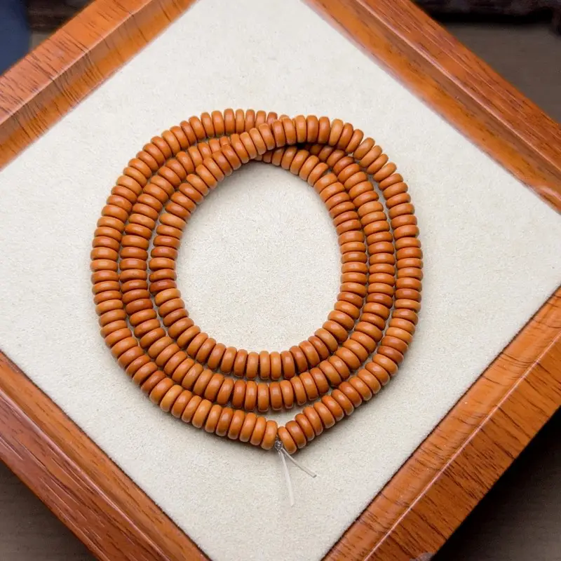 Natural Olive Core Loose Beads Abacus Beads Bamboo Vase DIY Toy - Image 10