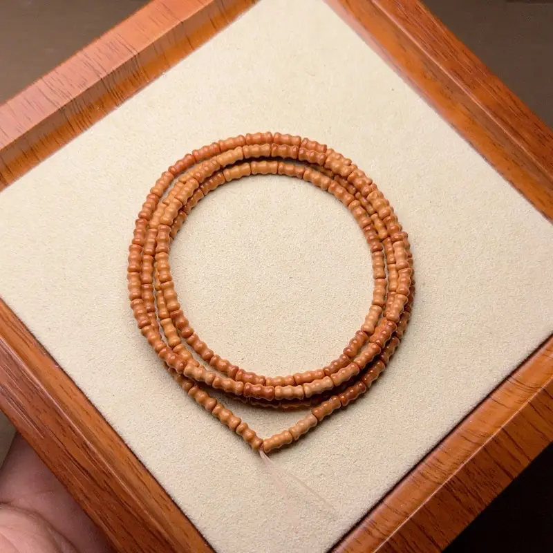 Natural Olive Core Loose Beads Abacus Beads Bamboo Vase DIY Toy - Image 2