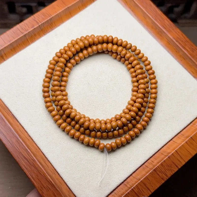 Natural Olive Core Loose Beads Abacus Beads Bamboo Vase DIY Toy - Image 3