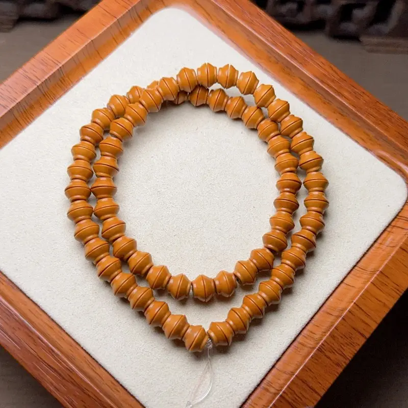 Natural Olive Core Loose Beads Abacus Beads Bamboo Vase DIY Toy - Image 6