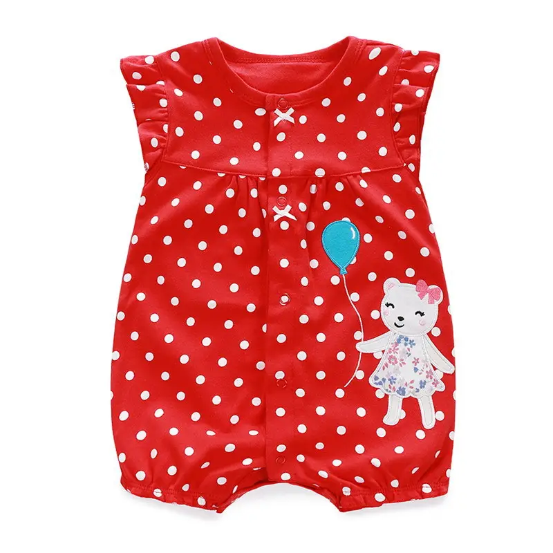 Baby Romper Short Sleeve Cotton Animal Print - Image 9