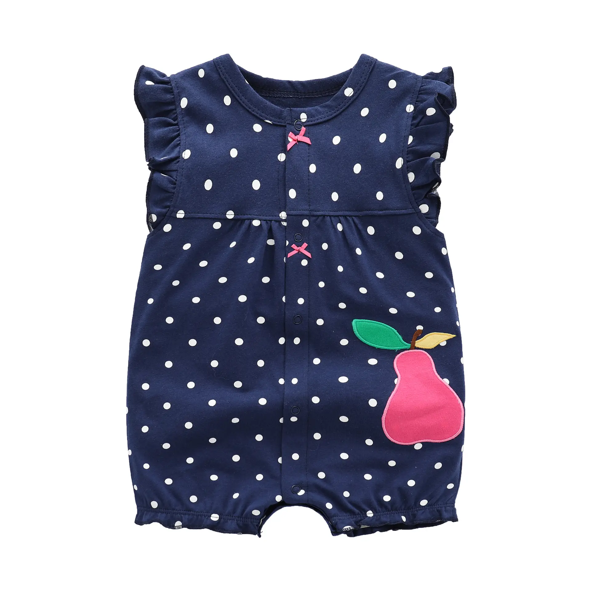 Baby Romper Short Sleeve Cotton Animal Print - Image 3