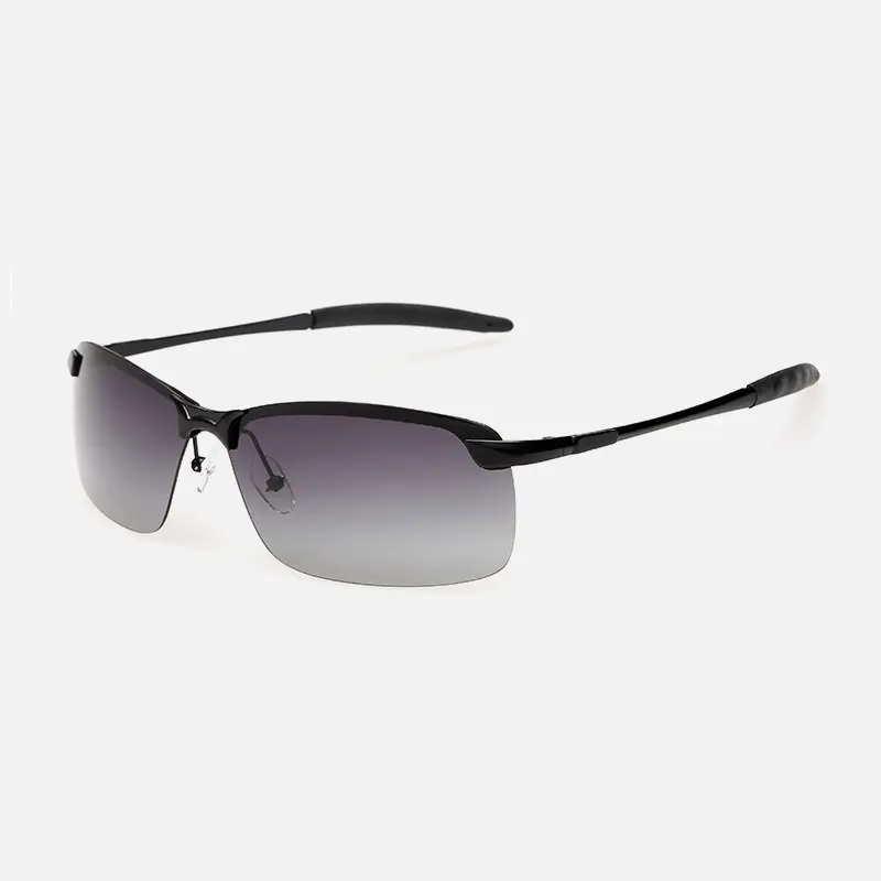Men's Color Changing Polarized Sunglasses Black Green - Image 21