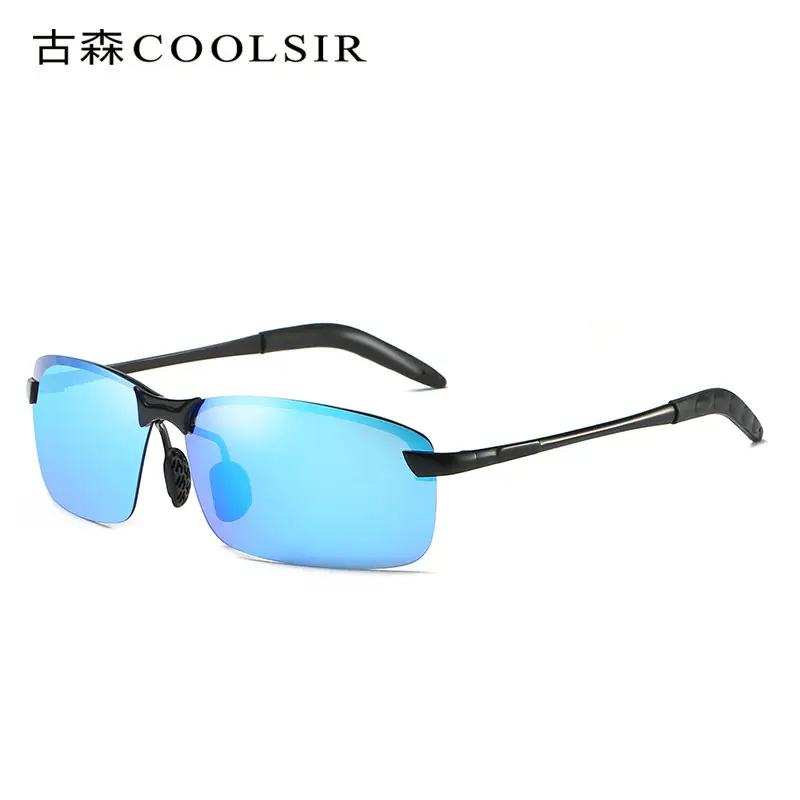Men's Color Changing Polarized Sunglasses Black Green - Image 7
