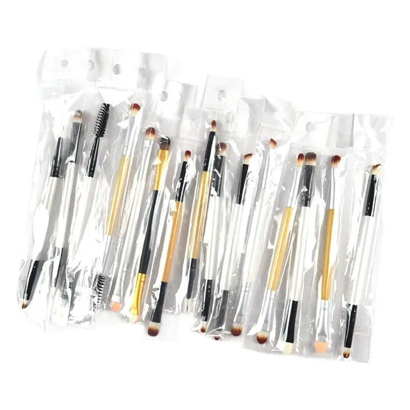 Mai Naiqi Double Head Makeup Brushes Wooden Handle