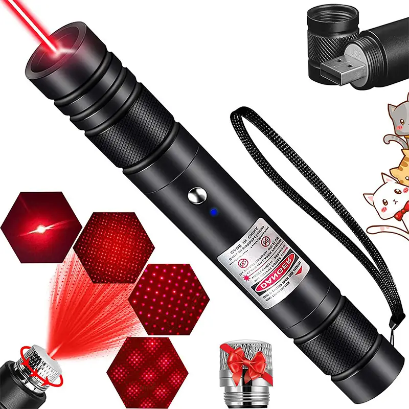 USB Laser Pen Remote Flashlight with Green Laser Beam - Image 2