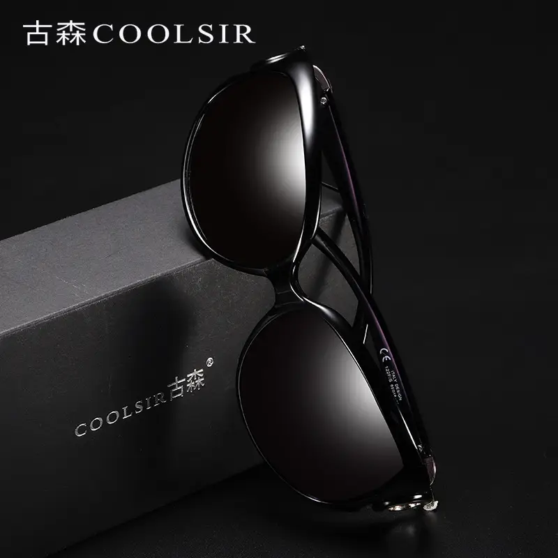 Ladies Polarized UV Driving Sunglasses Gold Frame