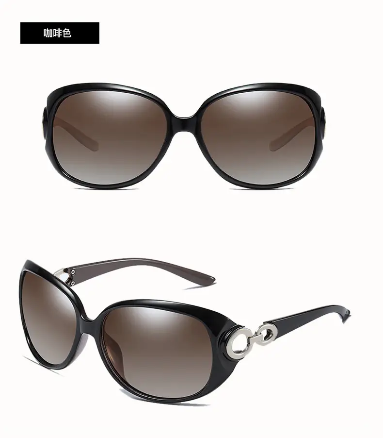 Ladies Polarized UV Driving Sunglasses Gold Frame — feature 13