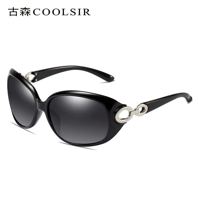 Ladies Polarized UV Driving Sunglasses Gold Frame