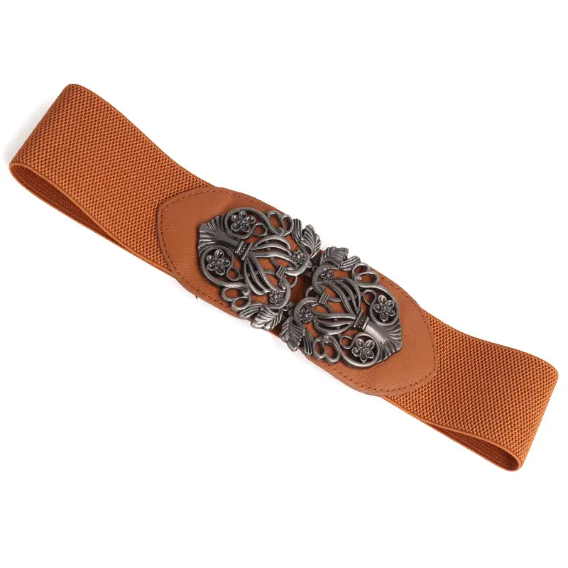 Red Elastic Wide Belt 75cm Korean Style Decoration