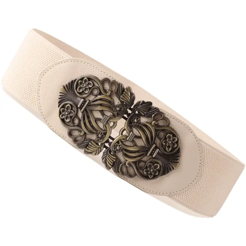 Red Elastic Wide Belt 75cm Korean Style Decoration