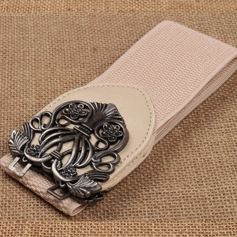 Red Elastic Wide Belt 75cm Korean Style Decoration