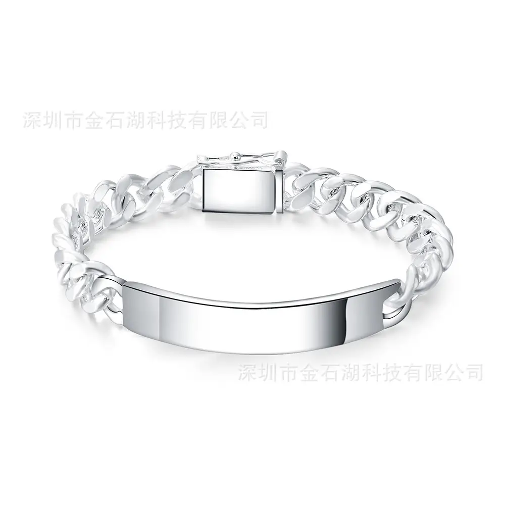 10mm Silver European Chain Bracelet Wholesale Export - Image 2