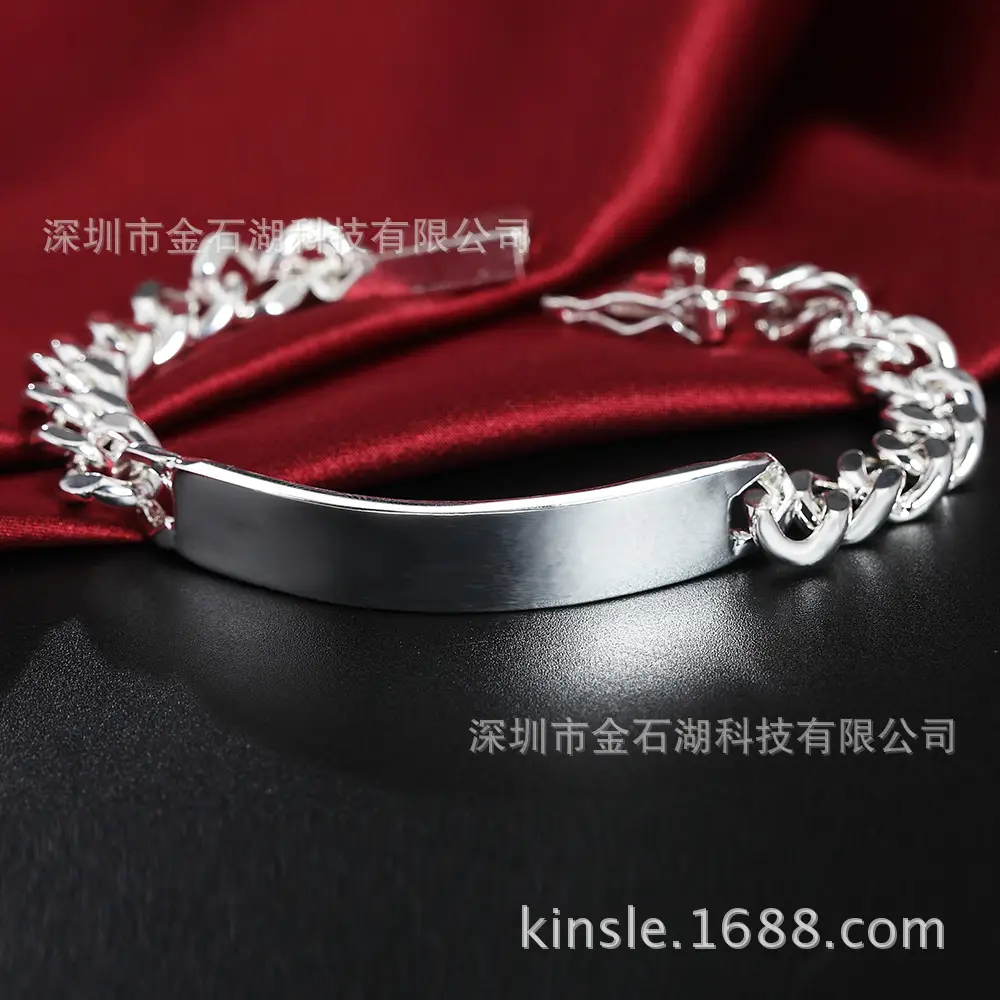 10mm Silver European Chain Bracelet Wholesale Export - Image 4