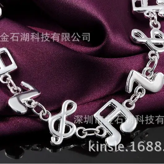 Silver Plated Music Bracelet for Women Men - Image 3