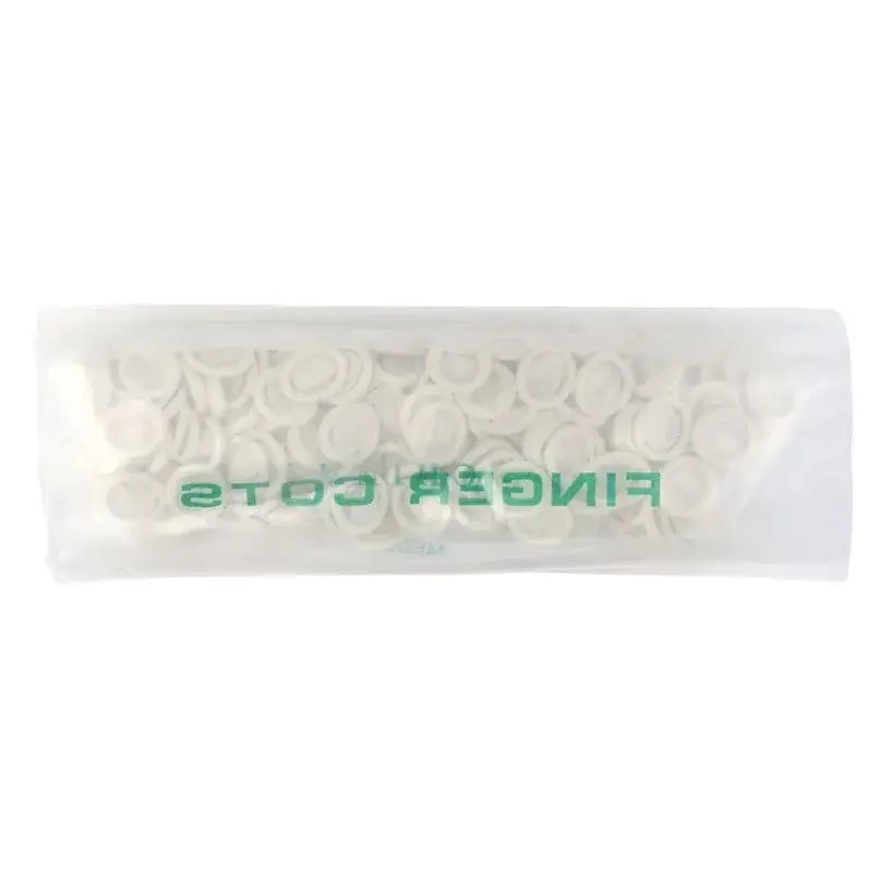 Disposable White Finger Cots for Nail Cover Manicure