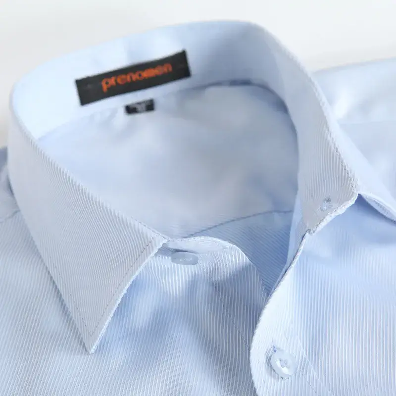 Men's 40 Cotton Slim Fit White Long Sleeve Shirt