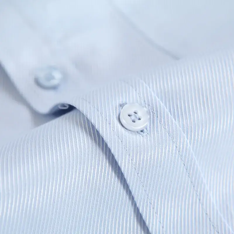 Men's 40 Cotton Slim Fit White Long Sleeve Shirt