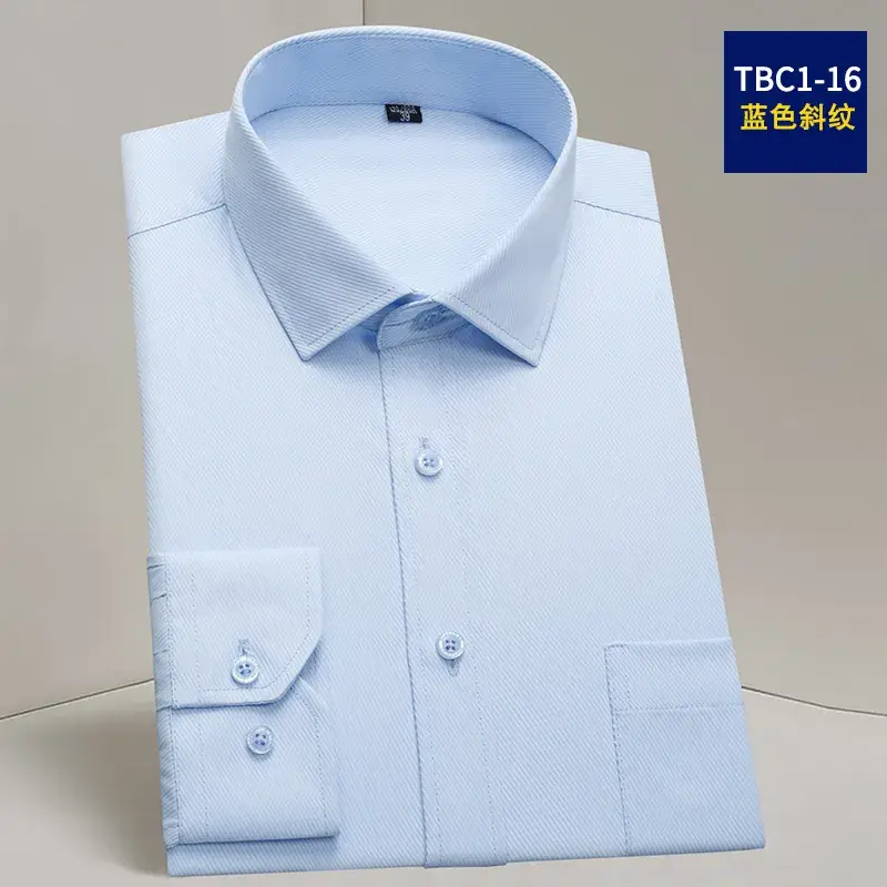 Men's 40 Cotton Slim Fit White Long Sleeve Shirt