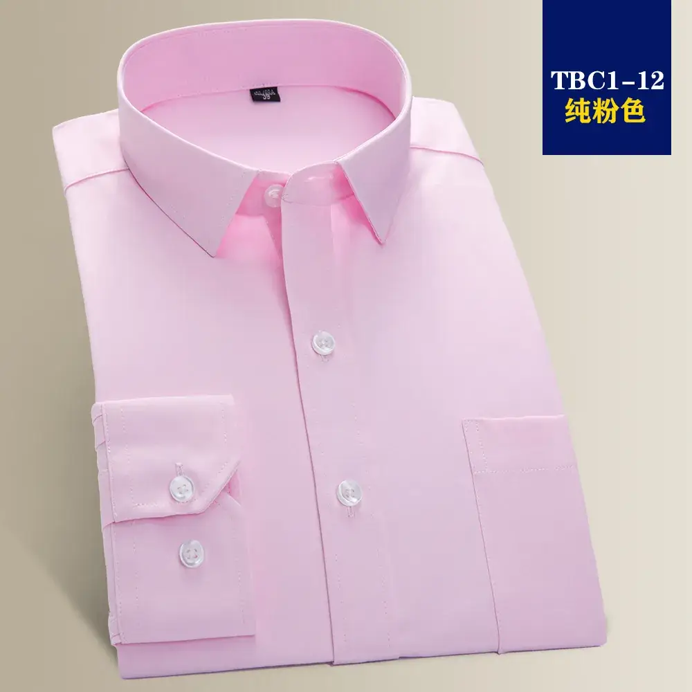 Men's 40 Cotton Slim Fit White Long Sleeve Shirt