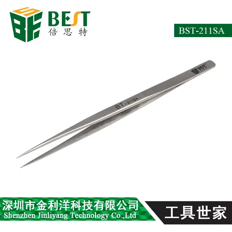 Stainless Steel Pointed Tweezers 211-217