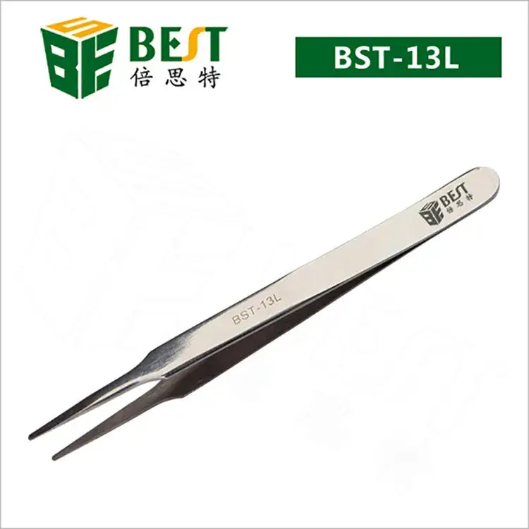 Stainless Steel Ultra-Sharp Tweezers 10L - Image 6