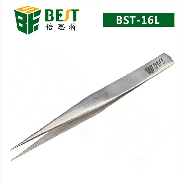 Stainless Steel Ultra-Sharp Tweezers 10L - Image 7